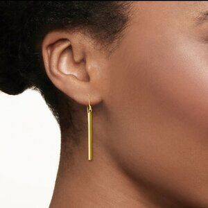 14KT Yellow Gold Dangle Bar Earrings, $199, NEW